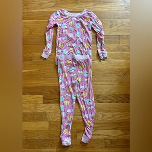 Little Sleepies 3T pink cookies and milk